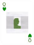 12 queen hearts card